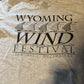 Camiseta del Festival del Viento de Wyoming de los años 80 - XS - 17" x 26"