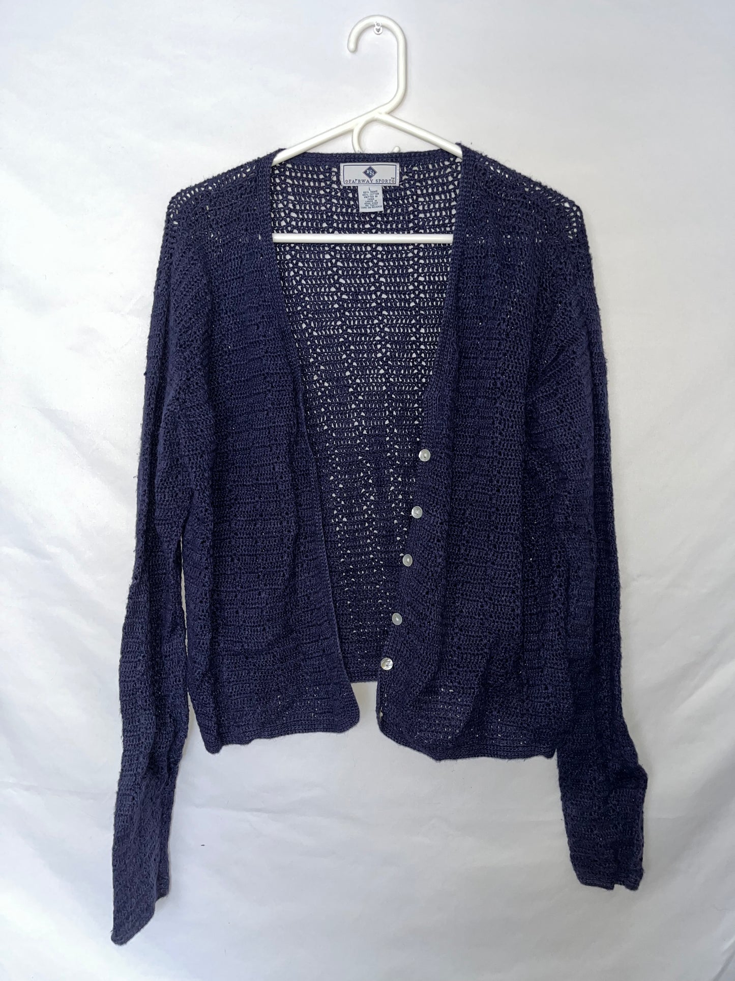 Knit Cardigan - Medium - 21” x 21”