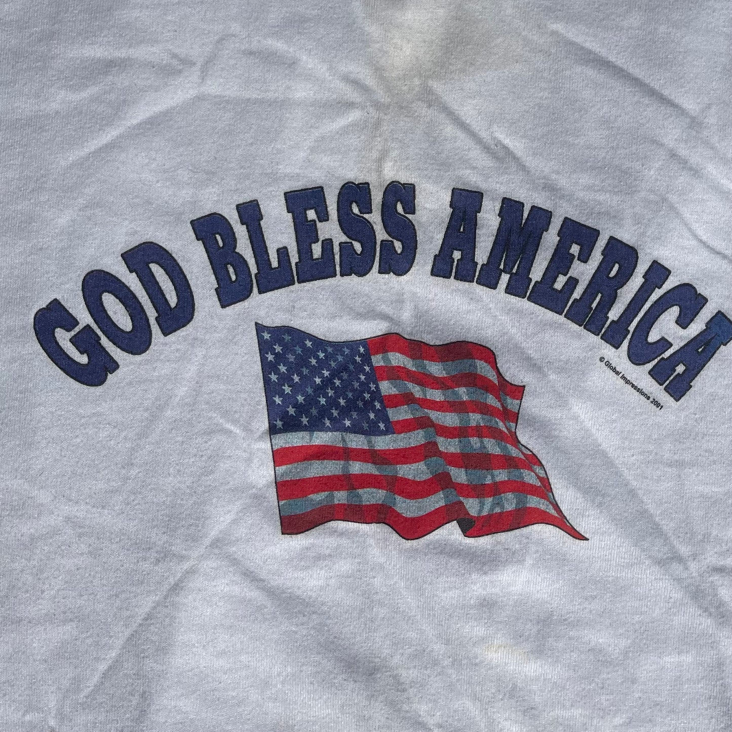 2001 God Bless America Tshirt - XL