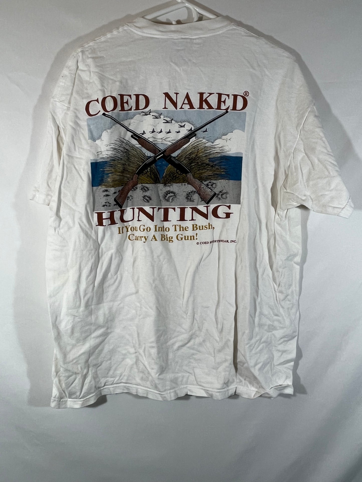 Coed Naked Hunting Tshirt - Large - 22” x 29”