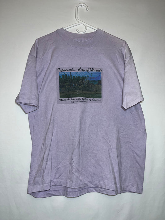 Camiseta de la Ciudad de los Murales de Hanes de los 80 - Mediana - 21.5” x 28