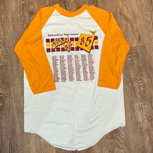 Camiseta McCutcheon Raglan de los años 80 - XL 28.5" x 28.5"