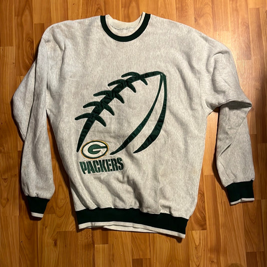 90 年代 Packers 圆领毛衣 - 24” x 29”