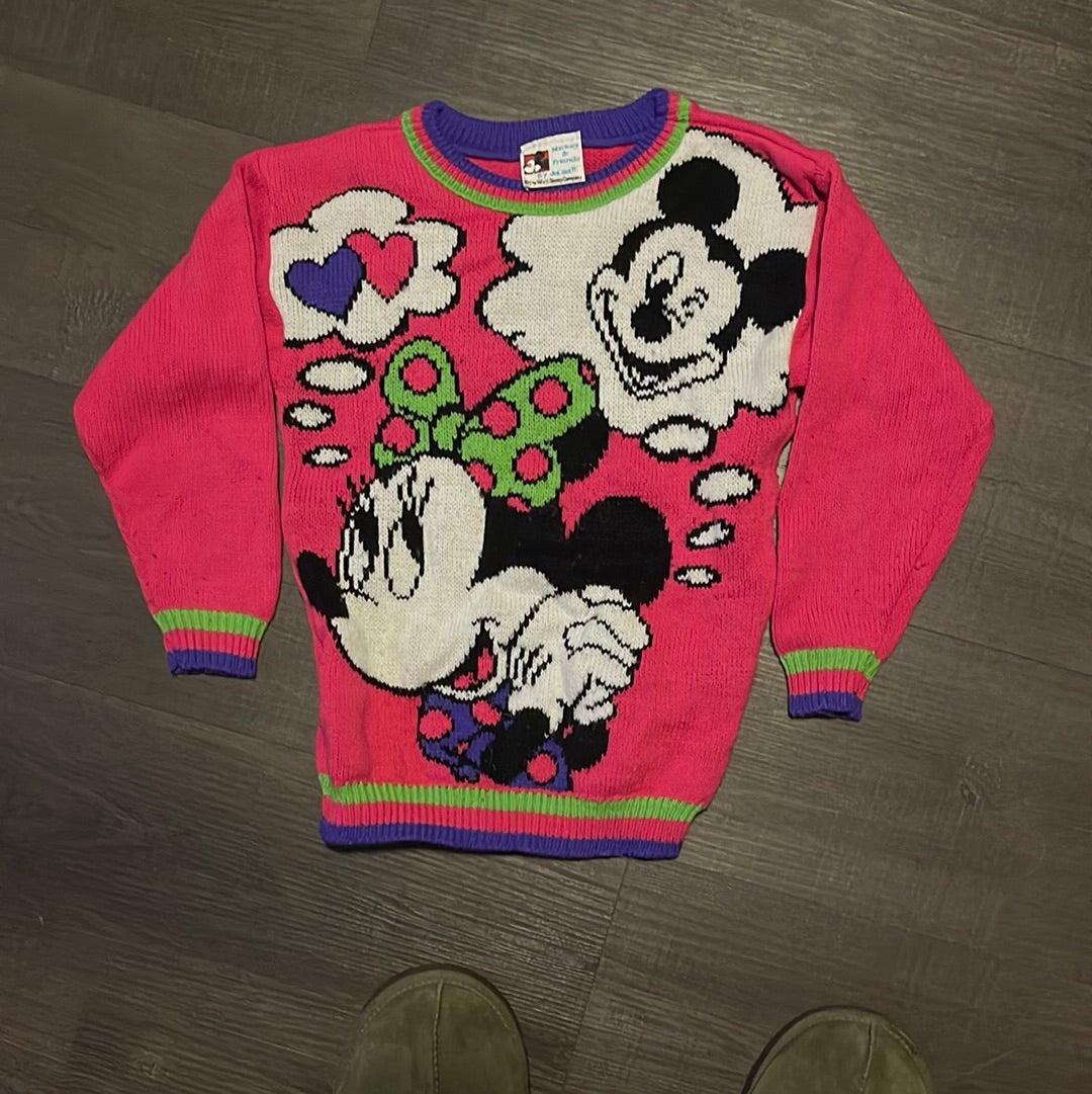 80's Minnie Mickey Sweater - 13" x 18"