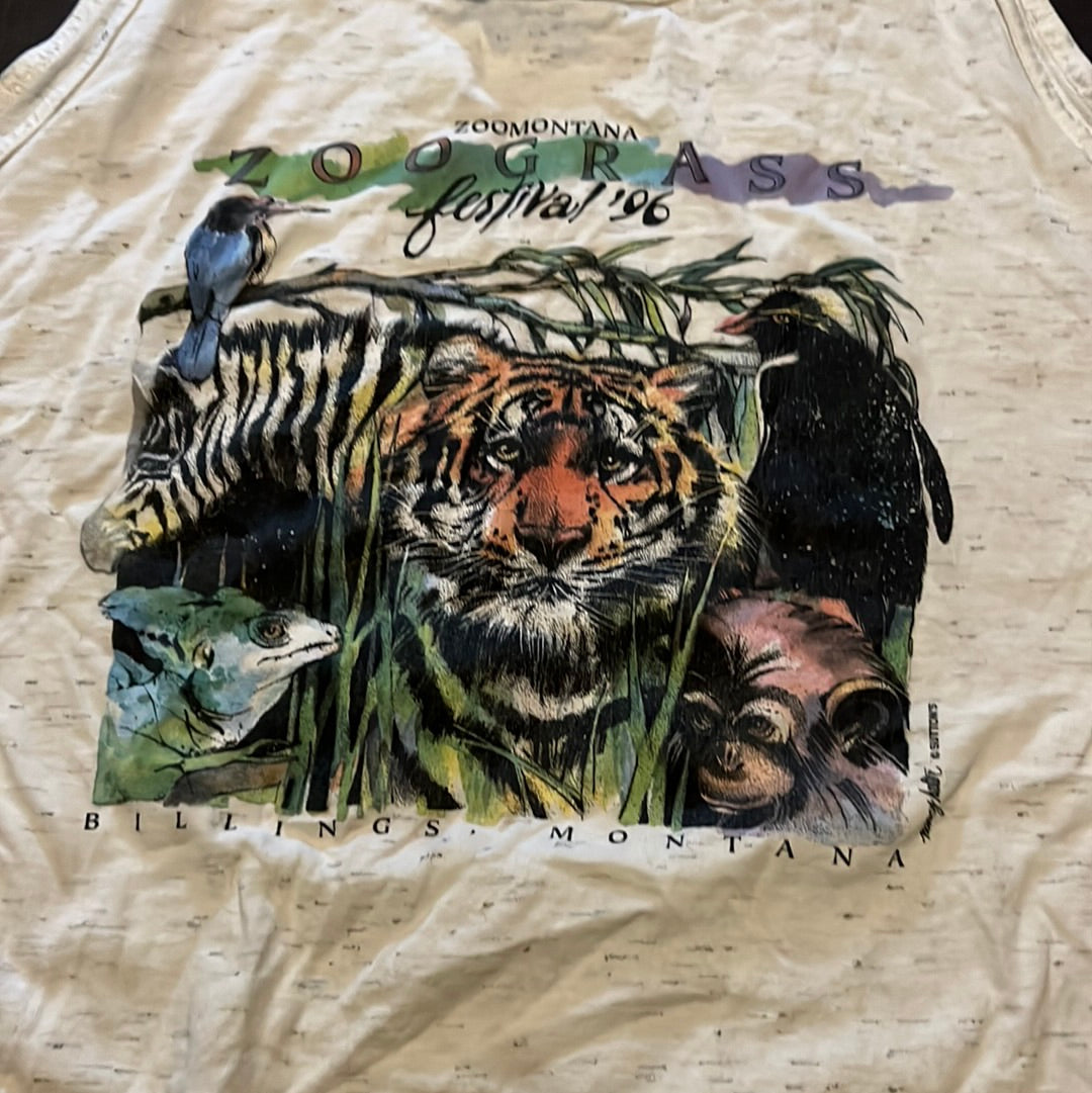 Camiseta sin mangas Zoo de los 90 - Extragrande - 24" x 24"