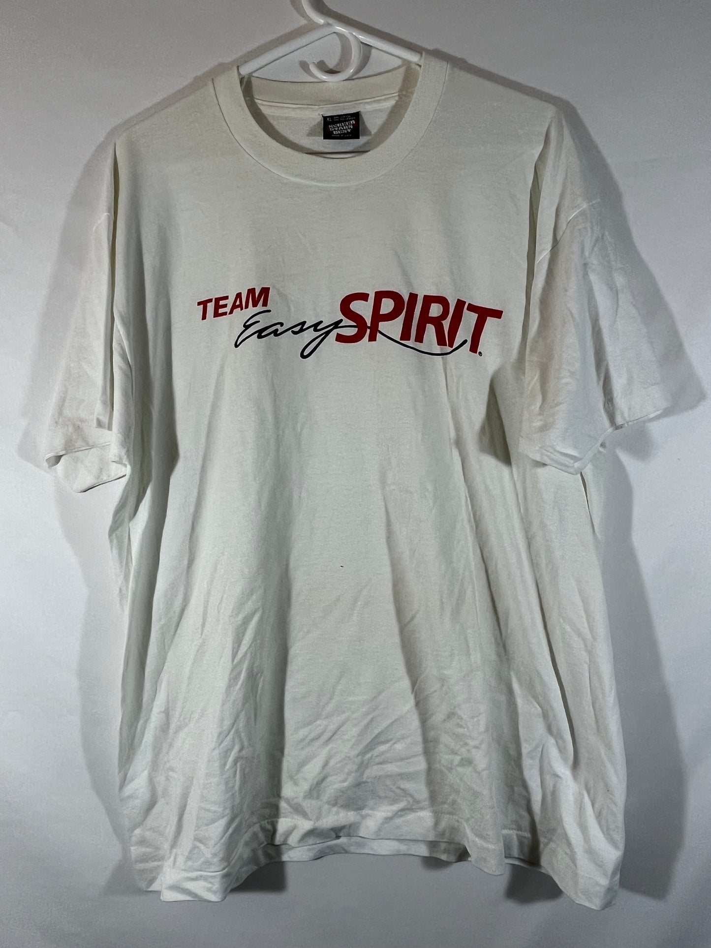 80/90's Screen Stars Team Easy Spirit Tshirt - Large - 22” x 29”