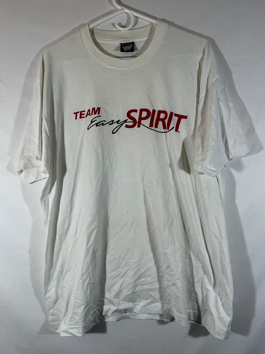 80/90's Screen Stars Team Easy Spirit Camiseta - Grande - 22" x 29"