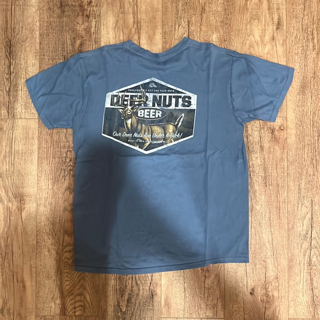 Deer Nuts Beer Tshirt - Medium - 20.5” x 26”