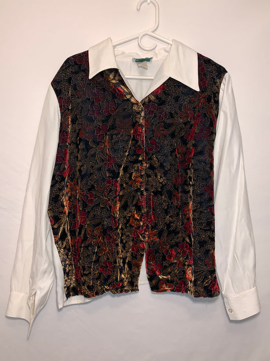 Vest Button Up Shirt - Large - 22.5” x 23.5”