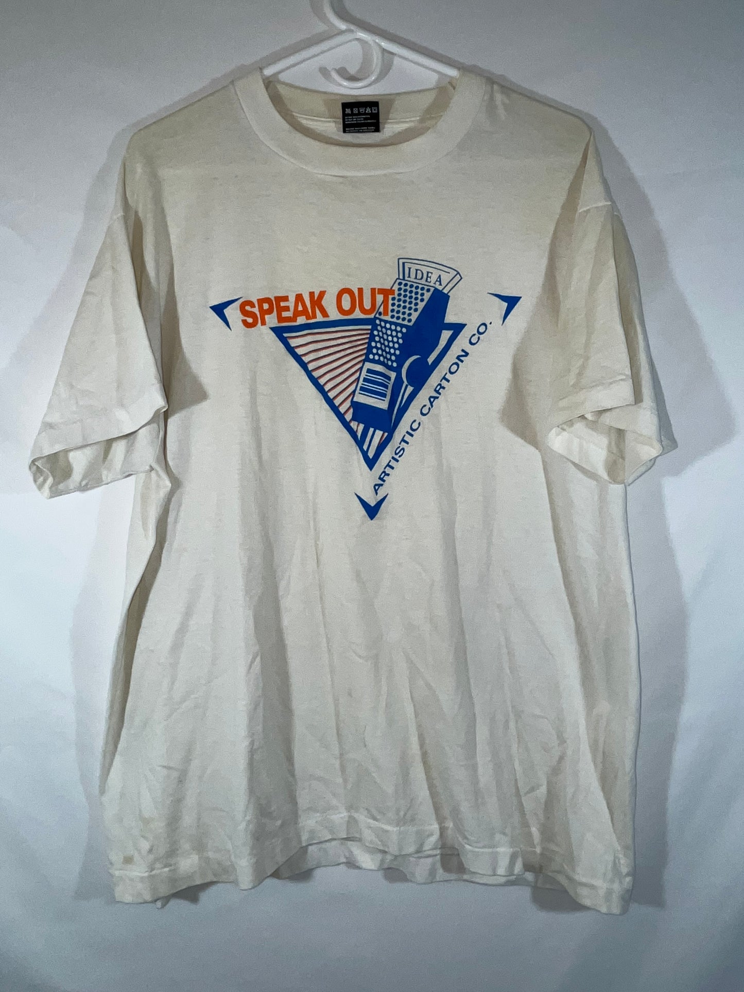 80/90's FOTL Best Speak Out Radio Tshirt - Large - 22.5” x 27.5”