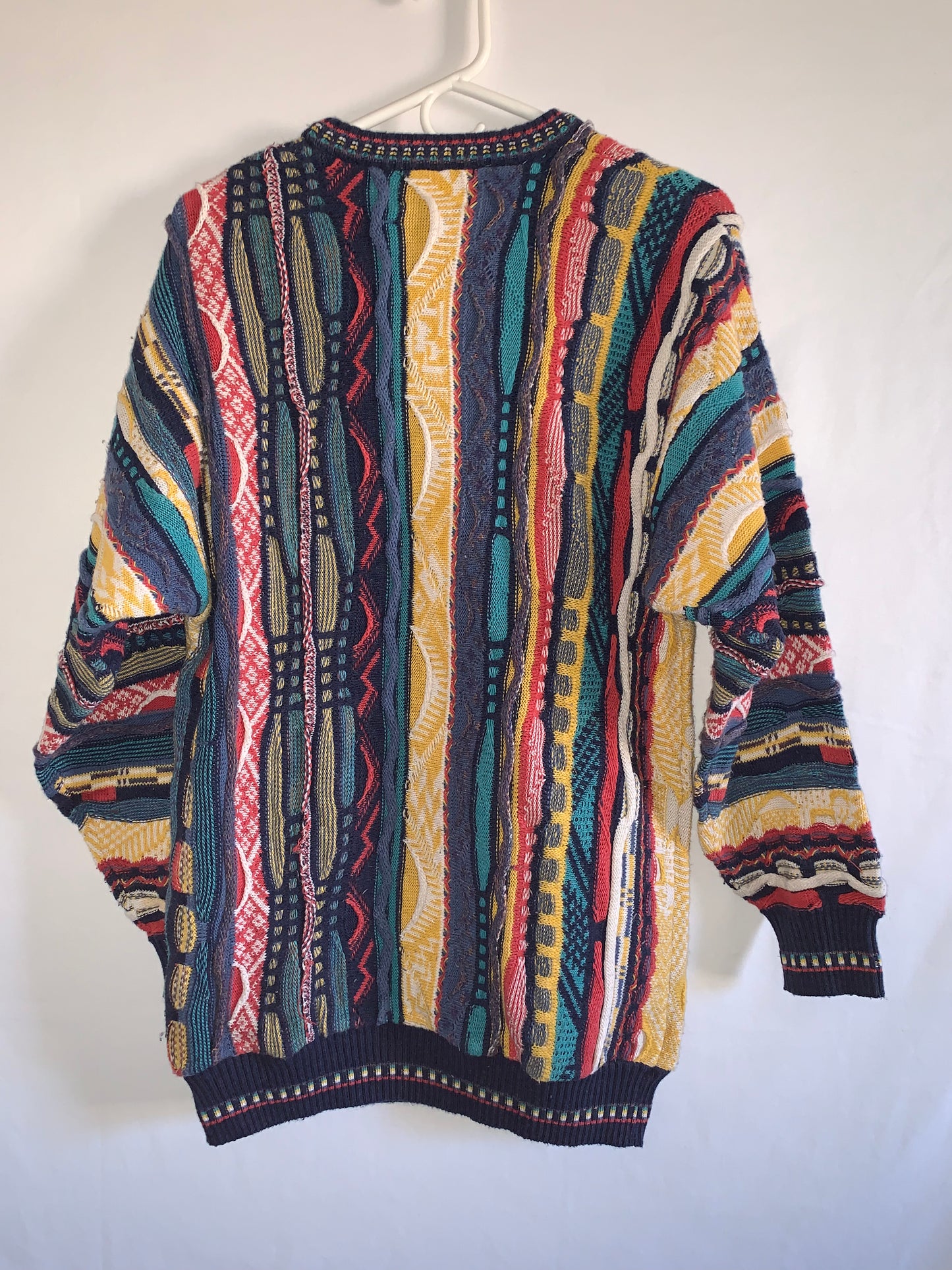 90's Coogi Style Italian Sweater - Medium - 20” x 29”