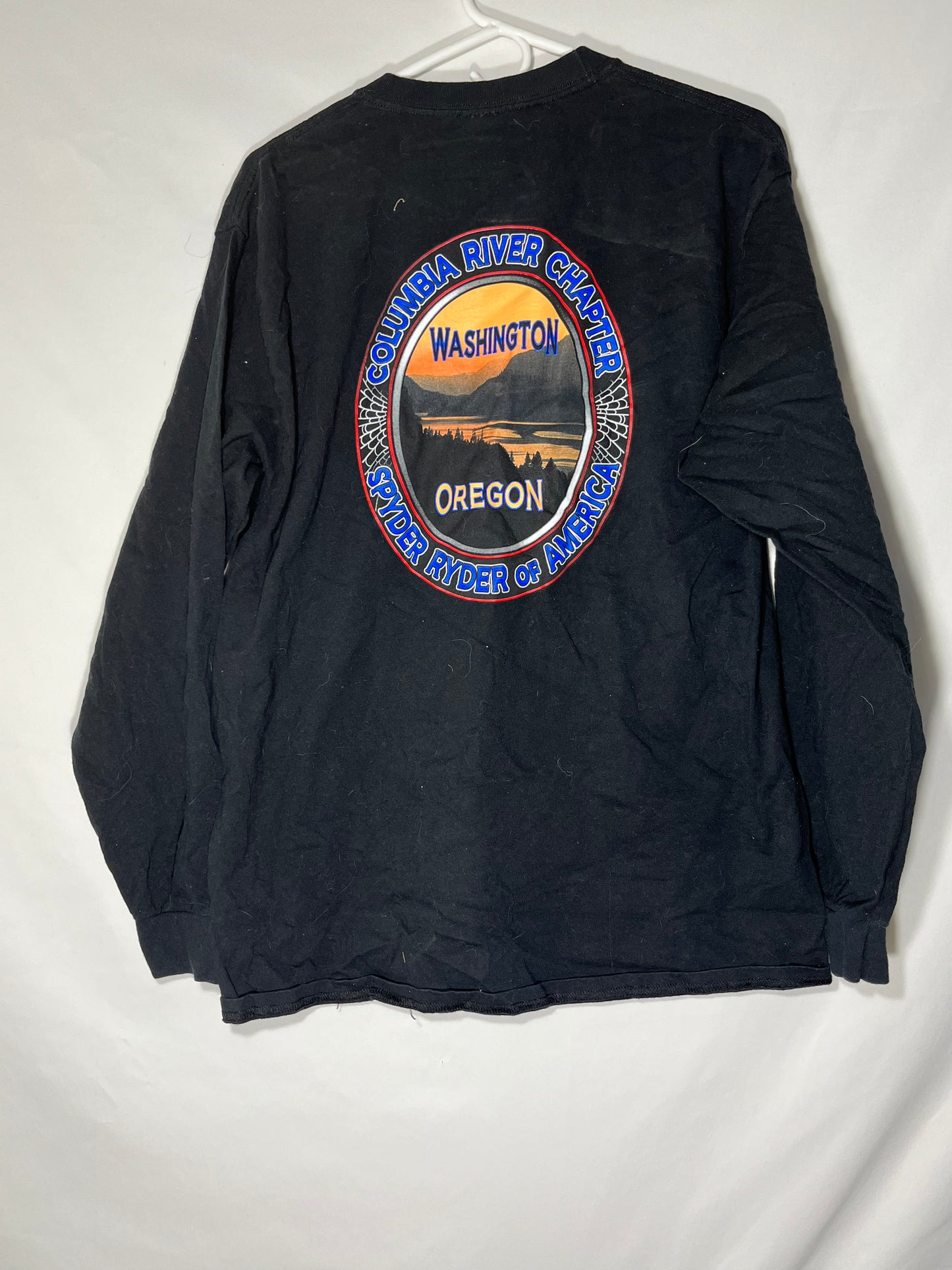 Camiseta de Spyder Ryder del río Washington Oregon - Pequeña - 19" x 28"