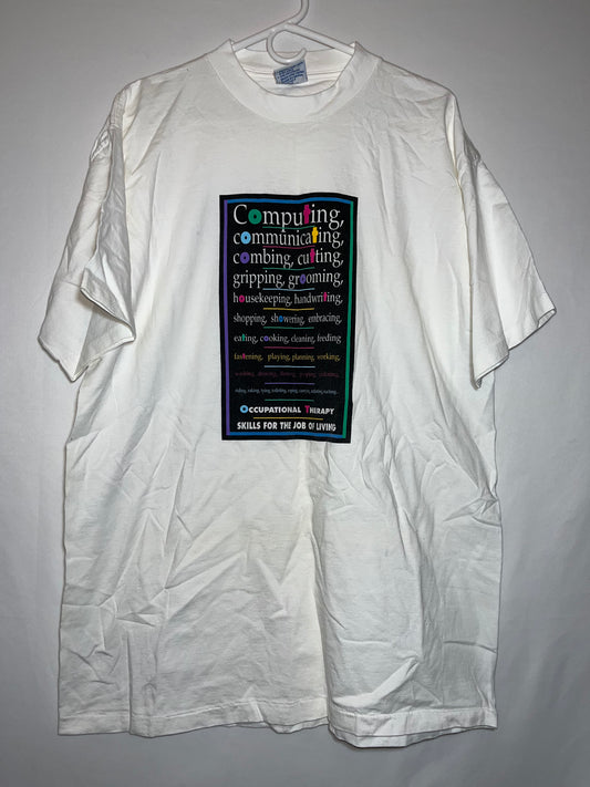 Camiseta de computación AllSport de los 90 - Grande - 22.5" x 32"