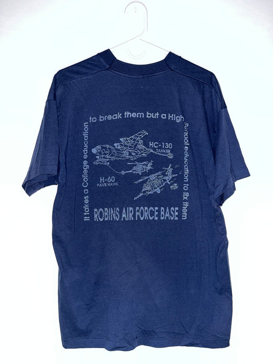 90's FOTL Best Air Force Pocket Tshirt - Large - 22” x 27.5”