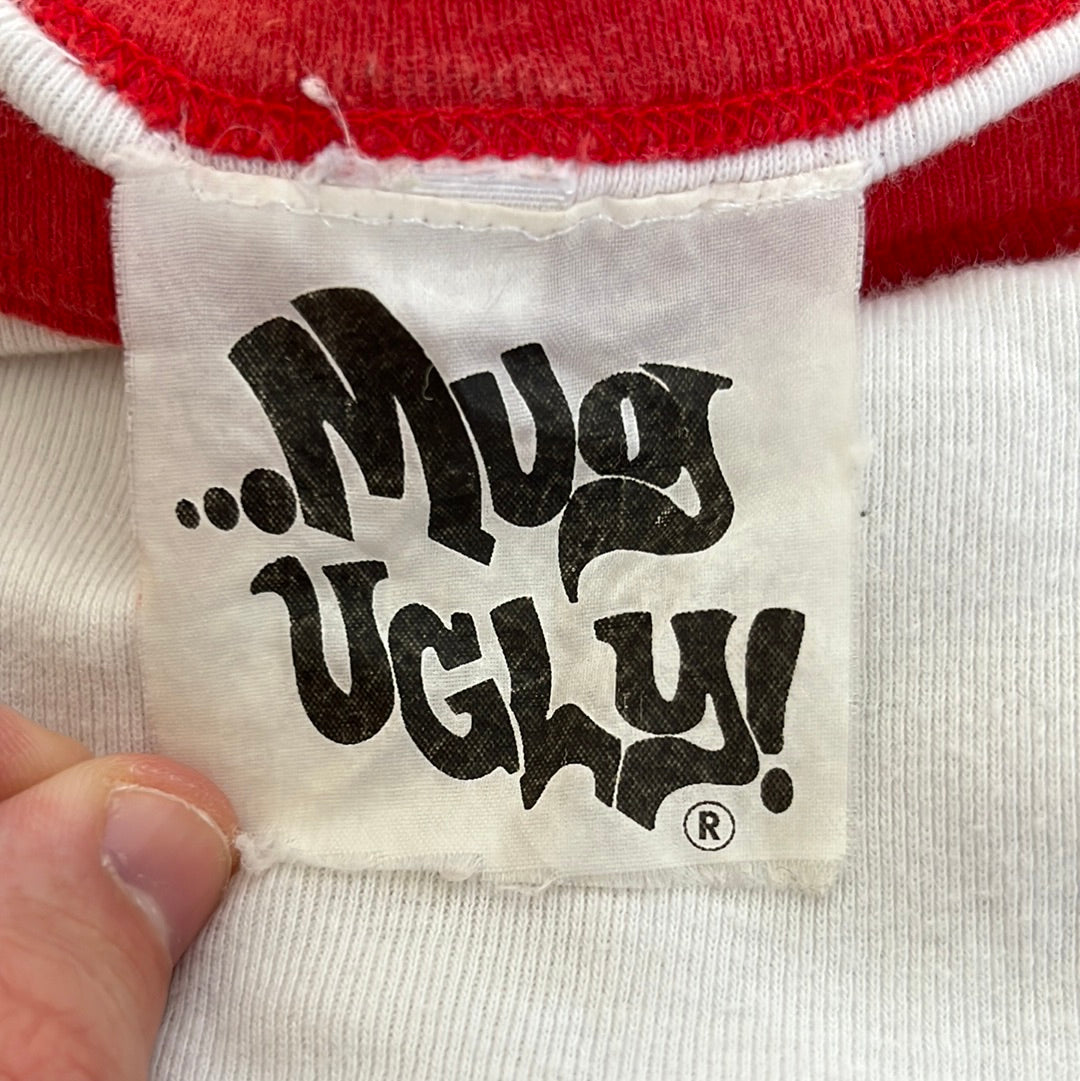 80's Mug Ugly Ringer Tshirt - XSmall - 16” x 21”