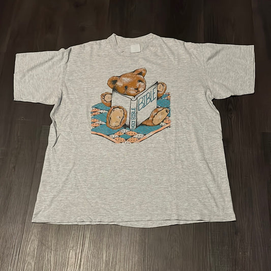 90's Bible Bear Tshirt - 23” x 27”