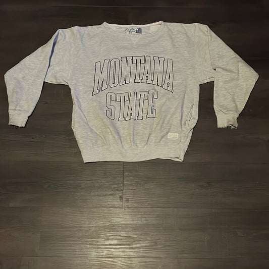 Montana State Crewneck - Medium - 21.5” x 25”