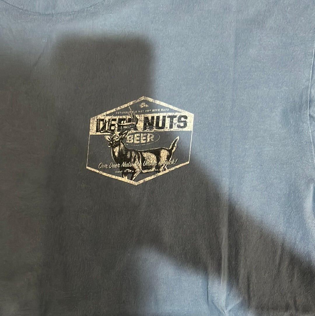 Deer Nuts Beer Tshirt - Medium - 20.5” x 26”