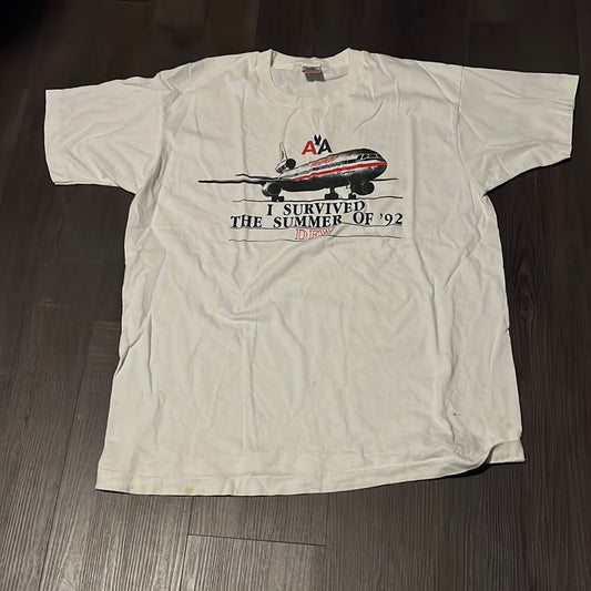 90's FOTL American Airlines Summer of 92 Tshirt - 21” x 29”