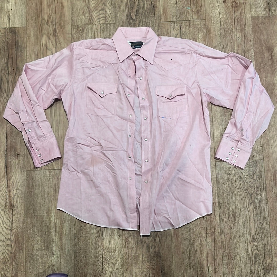 80's Panhandle Slim Pearl Snap Shirt - XL - 25" x 32"