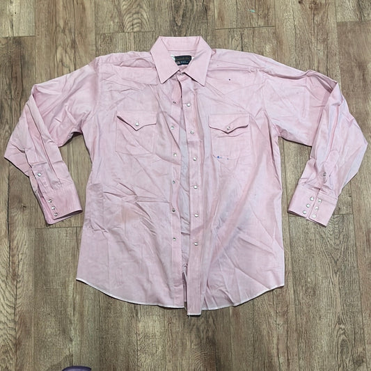 80's Panhandle Slim Pearl Snap Shirt - XLarge - 25” x 32”