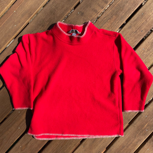 1990's Fleece Mock Neck Crewneck - 23" x 28"