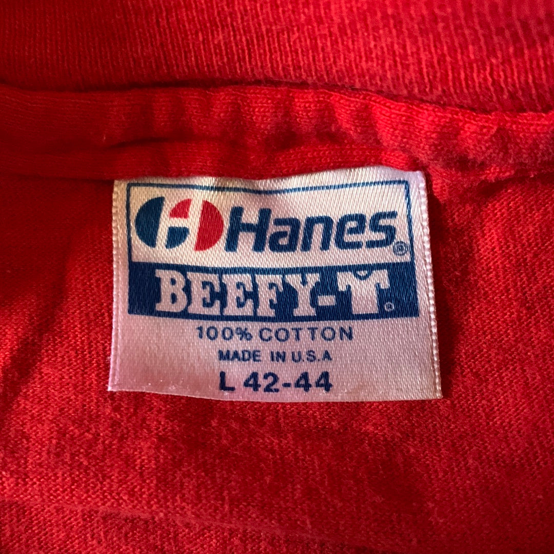 90 年代 Hanes Beefy Maui T 恤 - 中号 - 20” x 27”