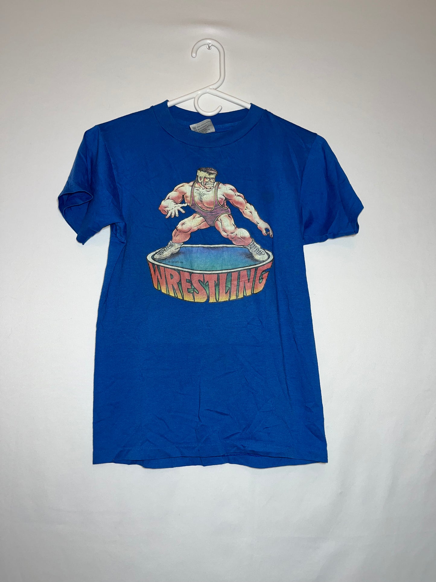 80's Hanes Wrestling Tshirt - XSmall - 15” x 22”