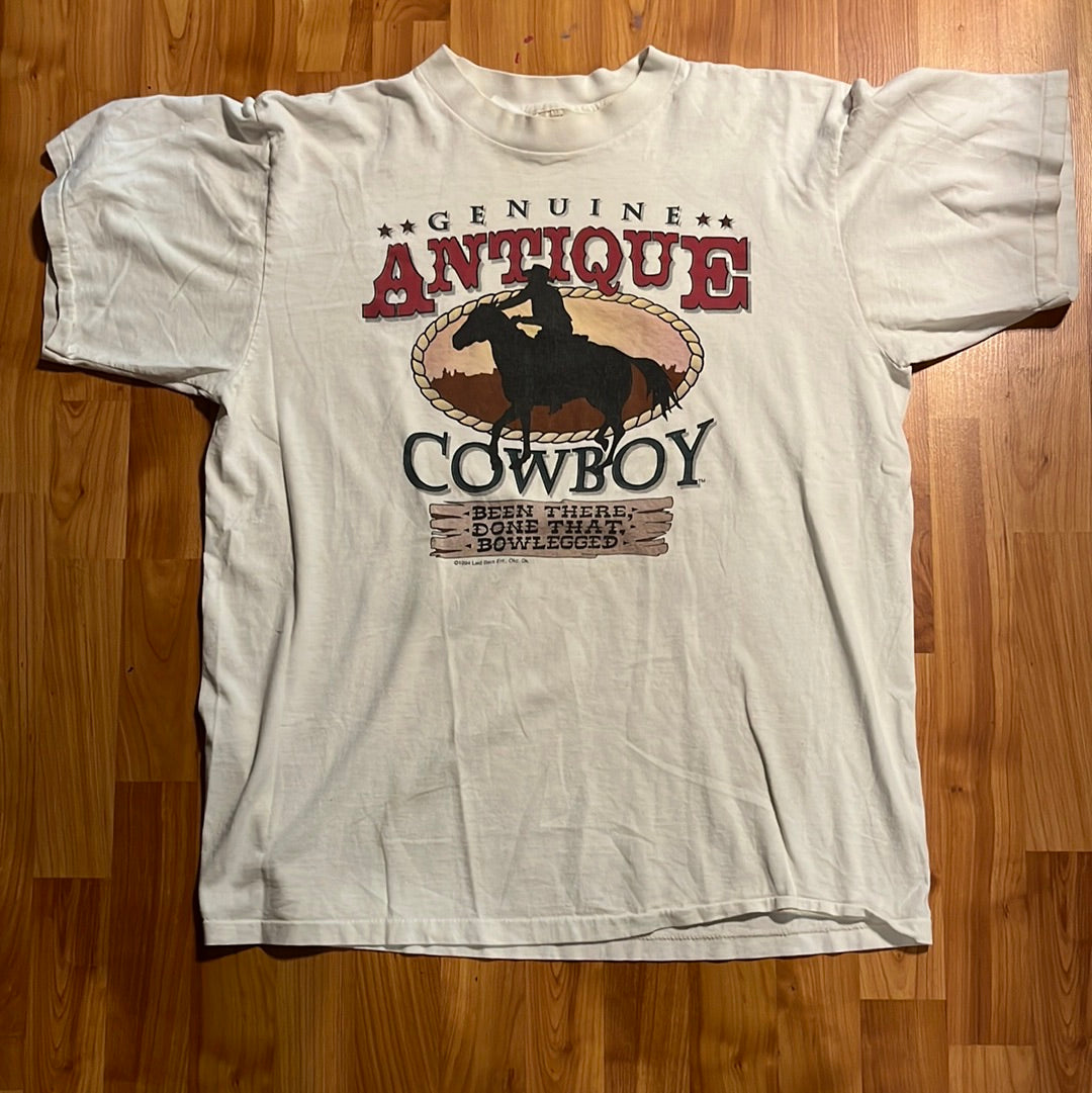 90's Antique Cowboy Tshirt - 22.5” x 28.5”