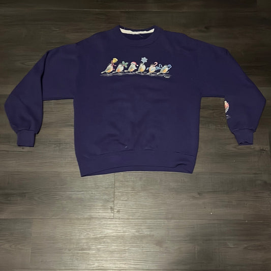 Winter Bird Crewneck - 21” x 24”