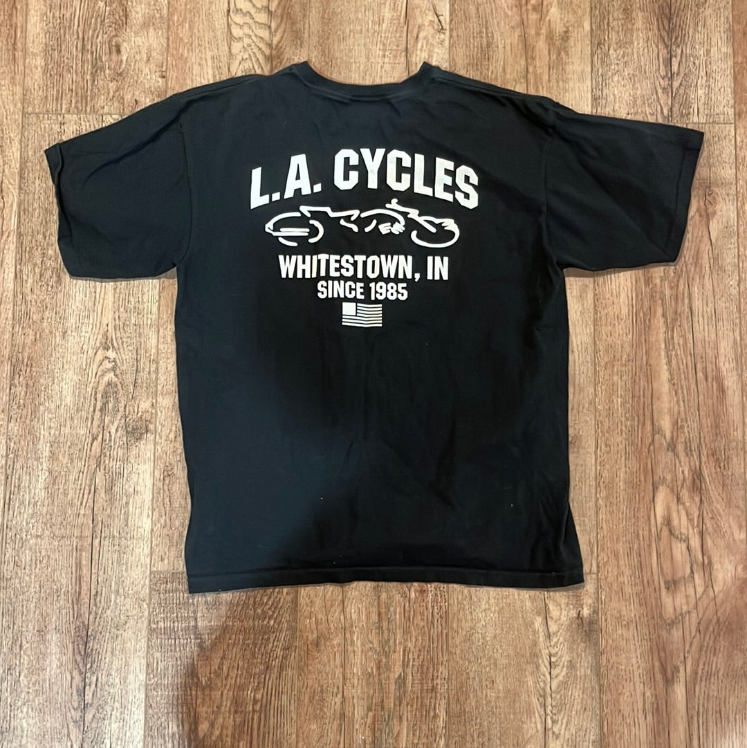 Y2K M&M LA Cycles Tshirt - M 20” x 26”