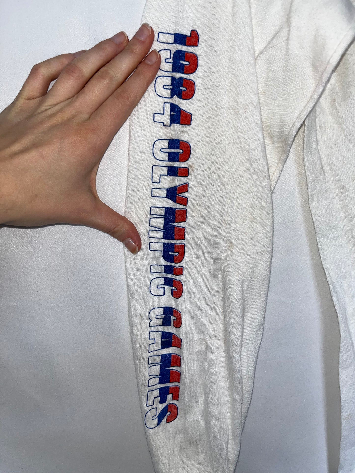 80's Olympic Longsleeve Shirt - XSmall - 16” x 24”