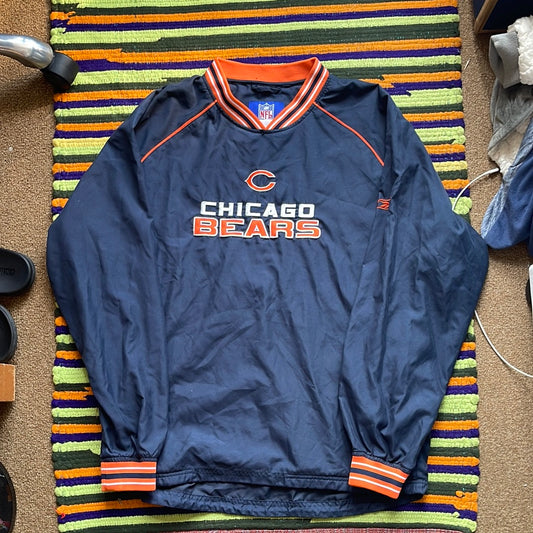 00's Reebok Bears Windbreaker - XL 23" x 31