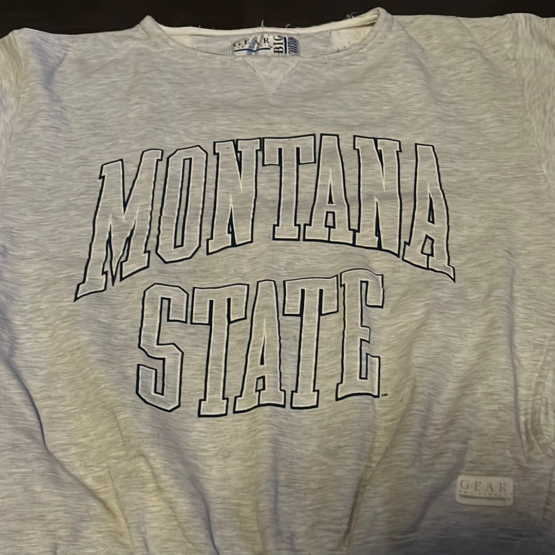 Montana State Crewneck - Medium - 21.5” x 25”