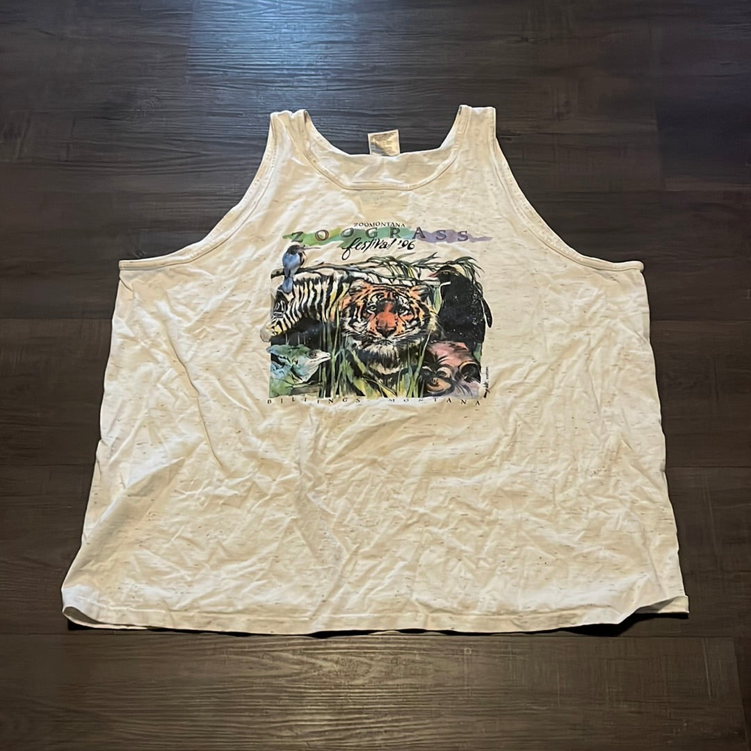 90's Zoo Tanktop - XLarge - 24” x 24”