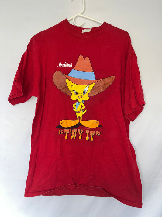 Camiseta Looney Tunes Tweety Bird Indiana Twy It - Mediana - 20.5" x 29.5"