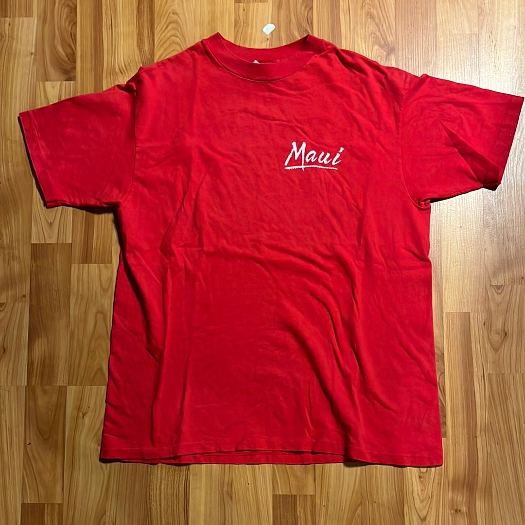 90's Hanes Beefy Maui Tshirt - Small - 19” x 26”