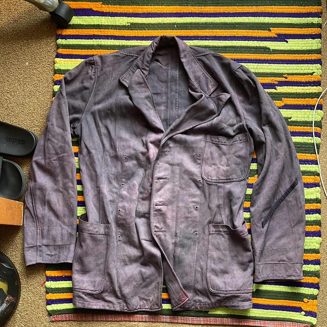 WW2 Overdyed Chore Coat - 19" x 29"