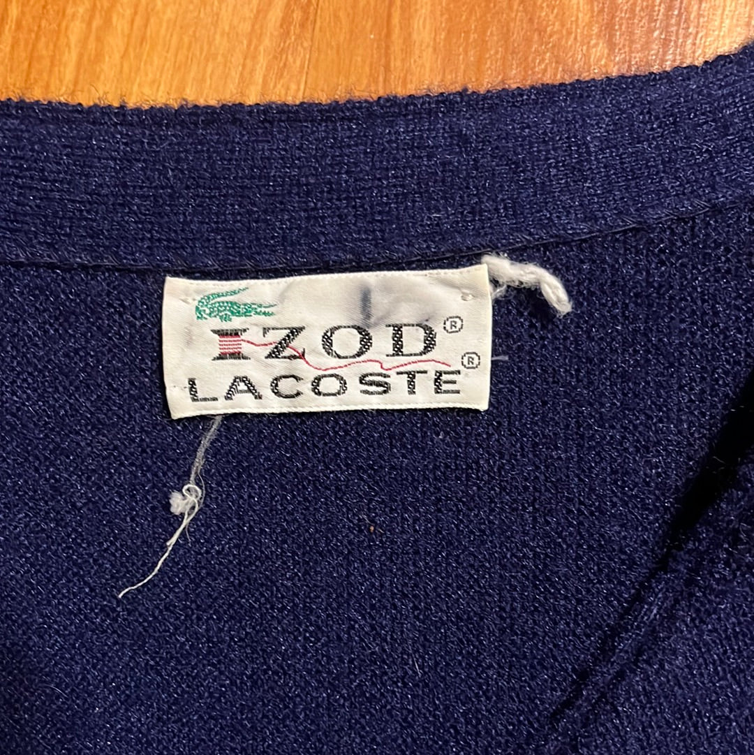 80's Lacoste Cardigan - L 21” x 24”