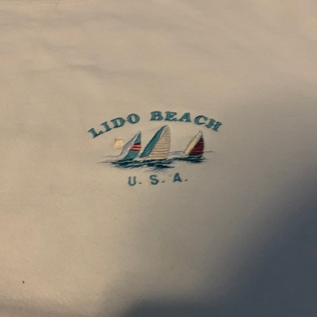 90 年代 Lido Beach 圆领毛衣 - 25” x 26”