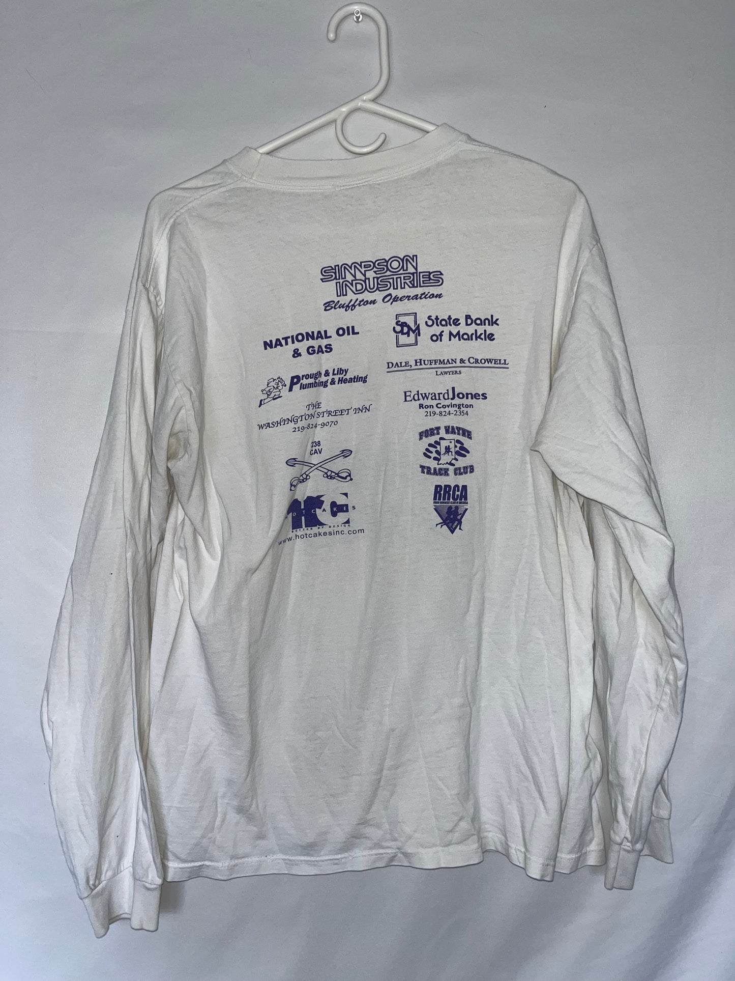 90's Anvil City Run Longsleeve Shirt - Medium - 21” x 26”