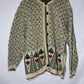 Woolrich Love Trees Cardigan Sweater - Large - 23.5” x 24”