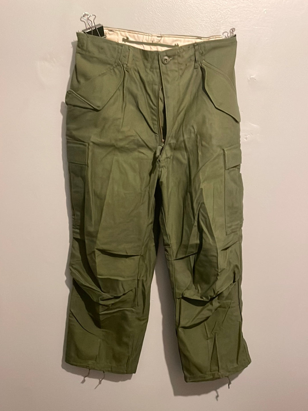 70's Green Army Pants - 32” x 31”