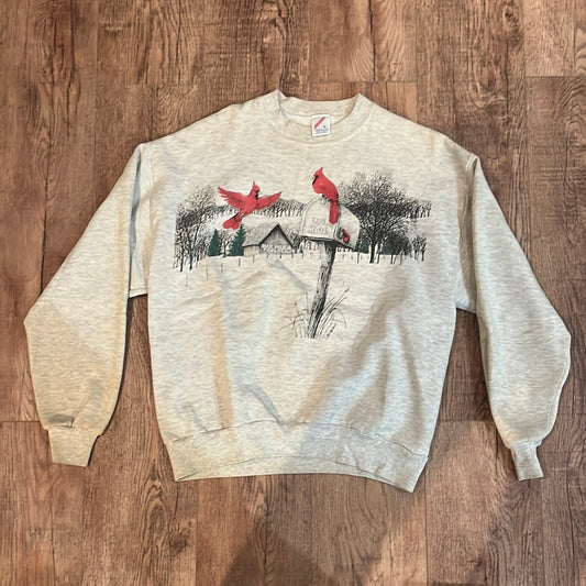 90's Jerzees Cardinal Nature Crewneck - 22.5” x 25”