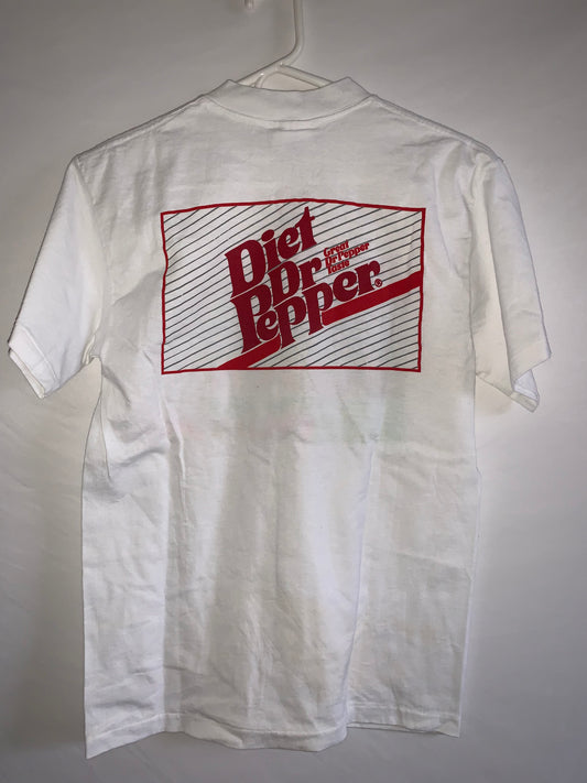 90 年代复活节跑 Dr Pepper T 恤 - XS 号 - 17 英寸 x 25.5 英寸