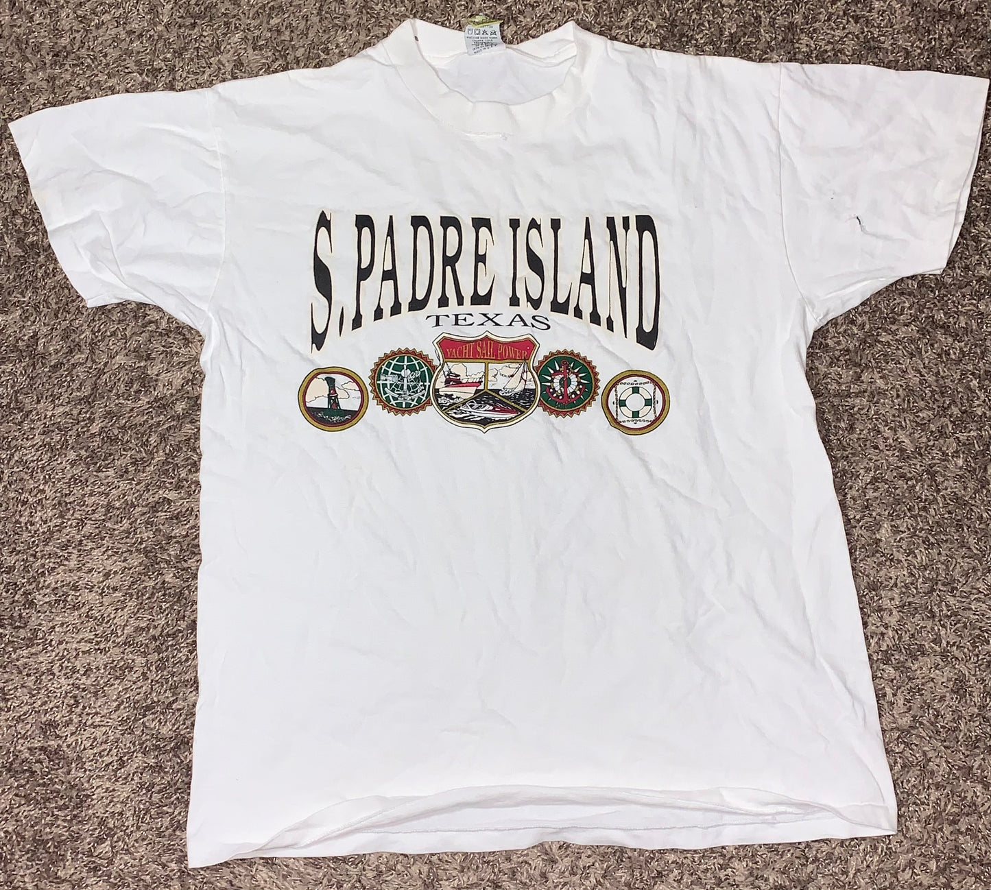 90's Big Dogs S. Padre Island Tshirt - Medium - 20” x 27”