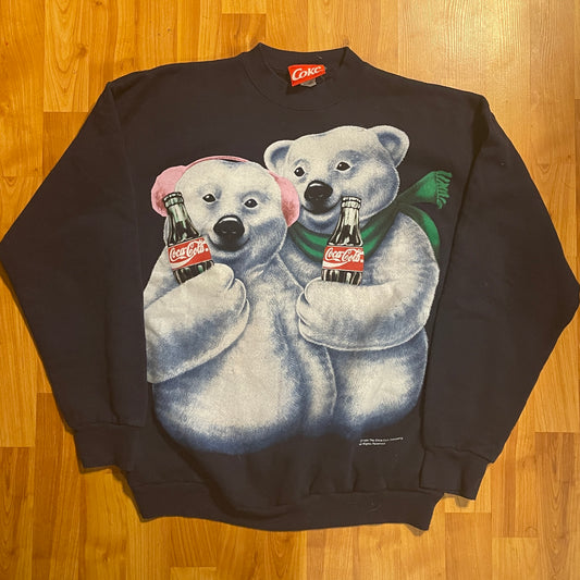 1994 Coca-Cola Bear Crewneck -21" x 27"