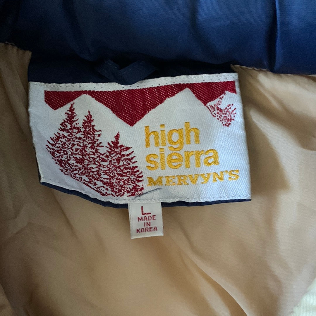 80's High Sierra Puffer Vest - Large - 23” x 27.5”