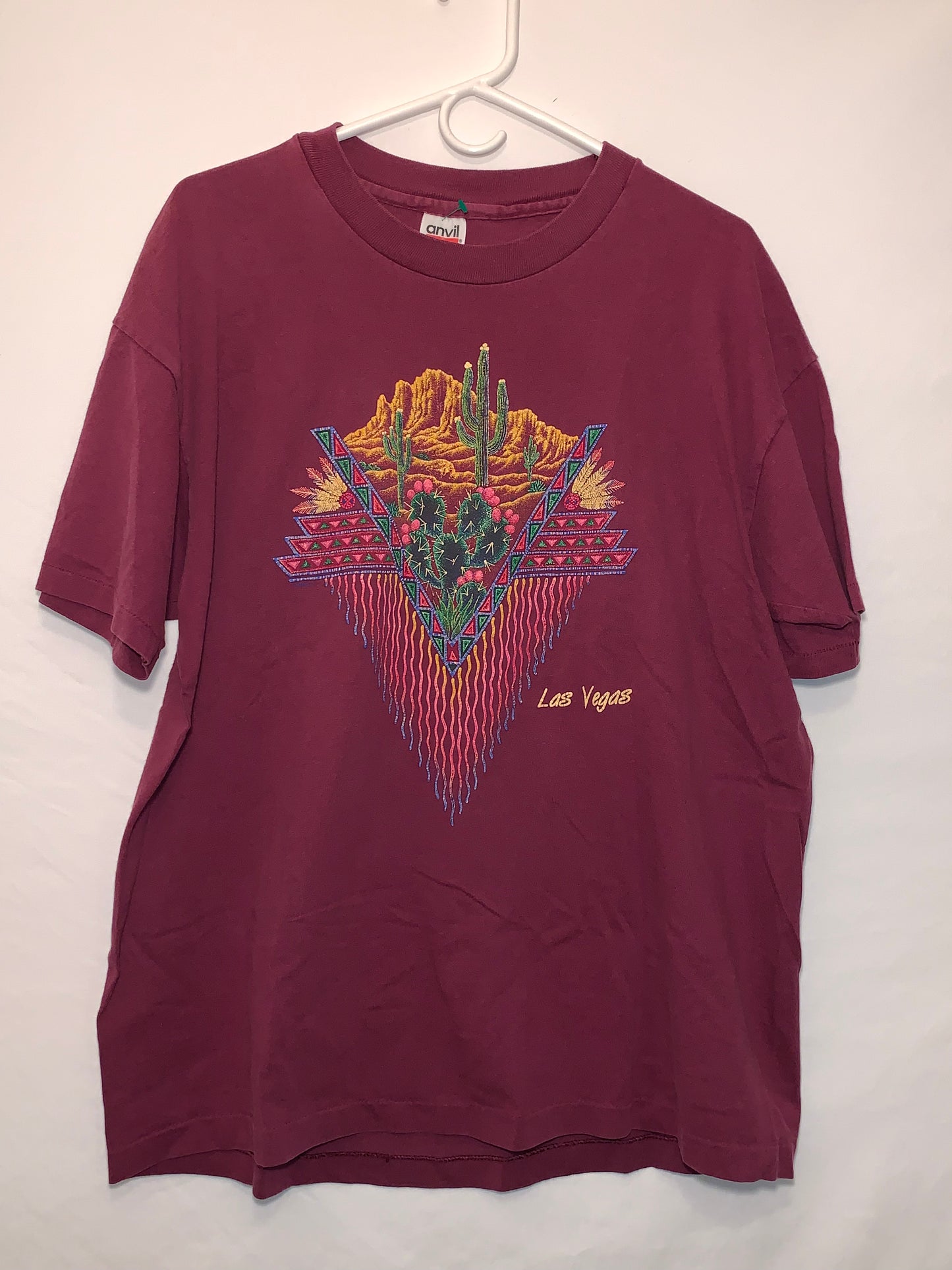 90's Anvil Las Vegas Tshirt - Large - 22” x 28”