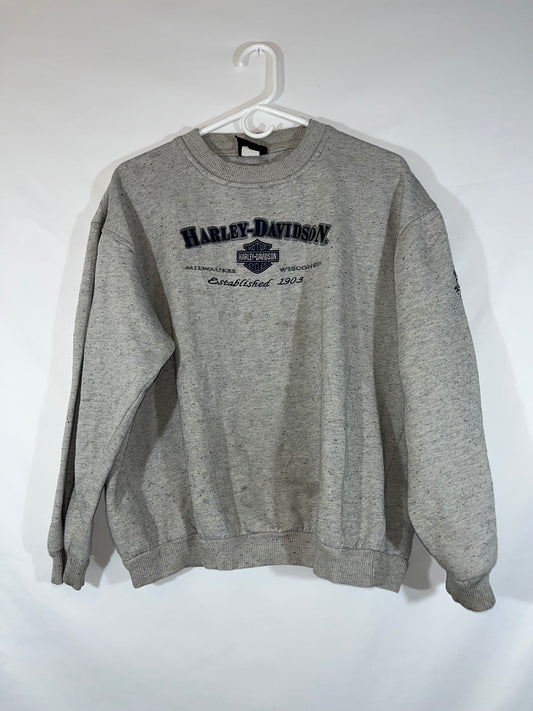 90's Harley Davidson Wisconsin Crewneck - XLarge - 25” x 23”